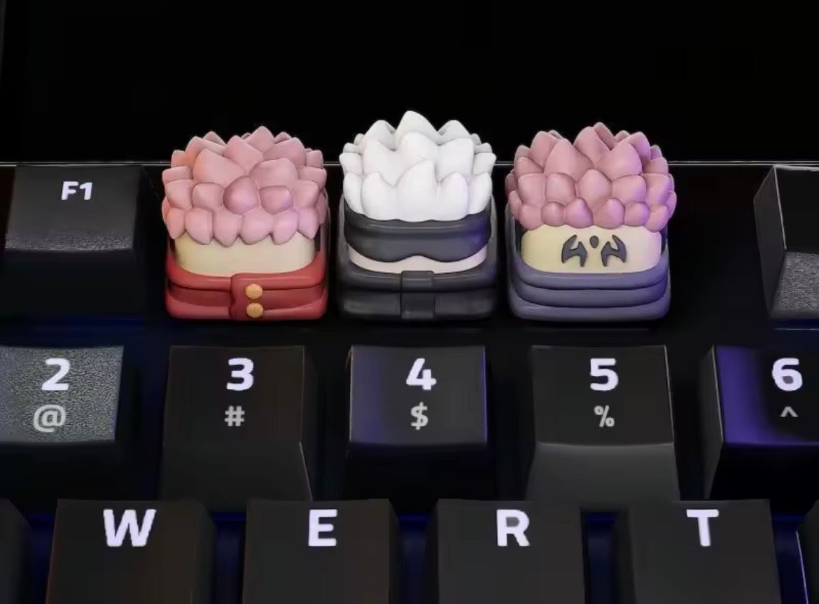 Jujutsu Kaisen Artisan Keycaps Gojo Satoru Yuji Itadori Sukuna Diy Anime Peripheral Keycaps For Mechanical Keyboards Gaming Fans