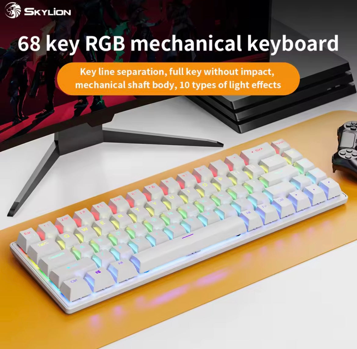 K68 Wired Mechanical Keyboard